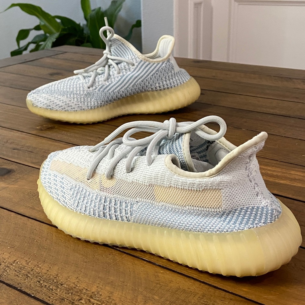 Adidas Yeezy Boost 350 V2 Cloud White Non-Reflective FW3043 Mens 8 - Picture 6 of 8